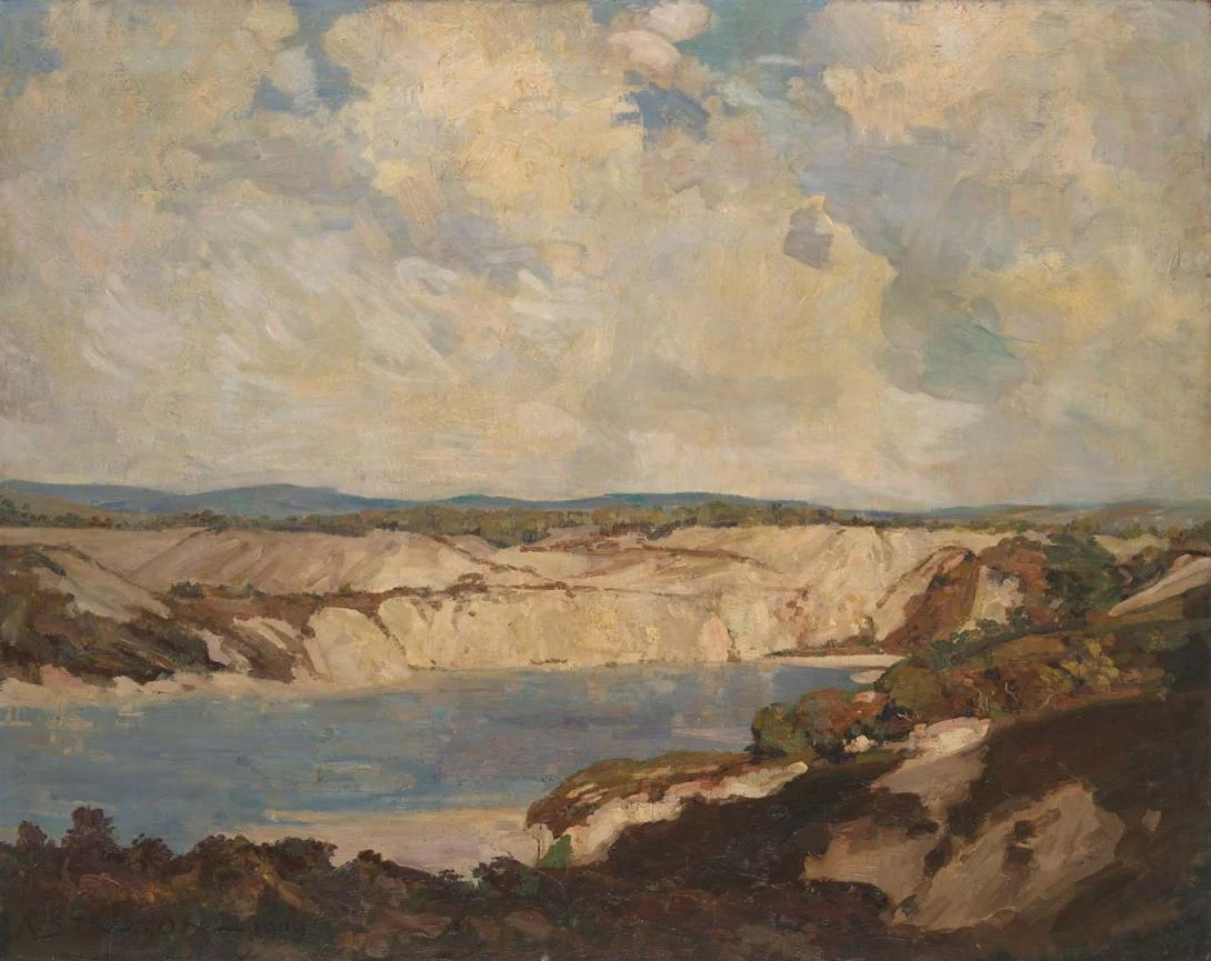 Piscina vicino al castello di Corfe (1909)